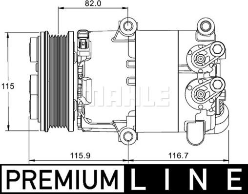 MAHLE ACP 1332 000P - Компресор, климатизация vvparts.bg