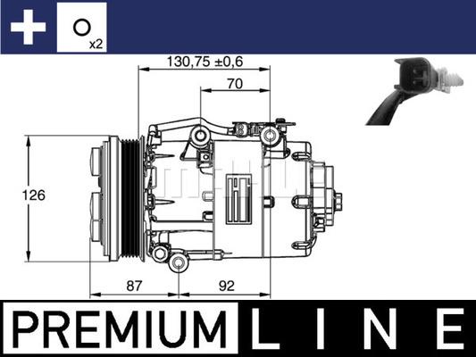 MAHLE ACP 861 000P - Компресор, климатизация vvparts.bg