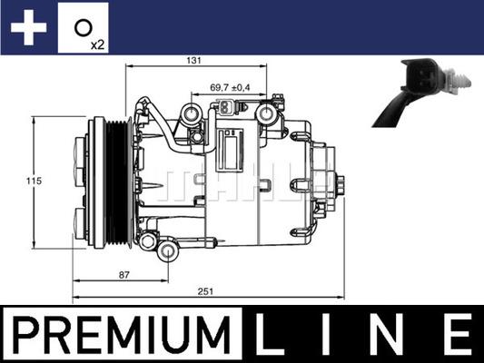 MAHLE ACP 868 000P - Компресор, климатизация vvparts.bg