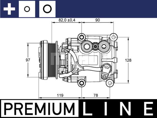 MAHLE ACP 22 000P - Компресор, климатизация vvparts.bg