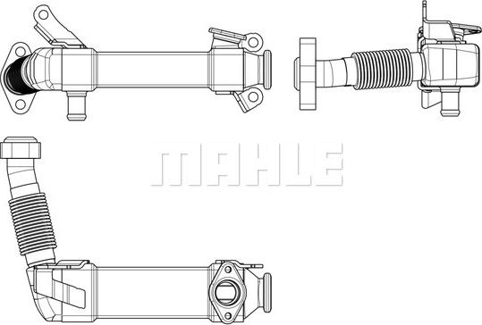 MAHLE CE 17 000P - Охладител, ЕГР система vvparts.bg