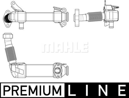 MAHLE CE 17 000P - Охладител, ЕГР система vvparts.bg