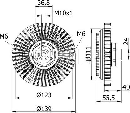 MAHLE CFC 62 000S - Съединител, вентилатор на радиатора vvparts.bg