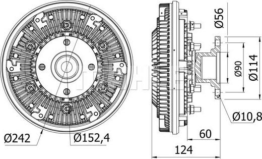 MAHLE CFC 32 000S - Съединител, вентилатор на радиатора vvparts.bg