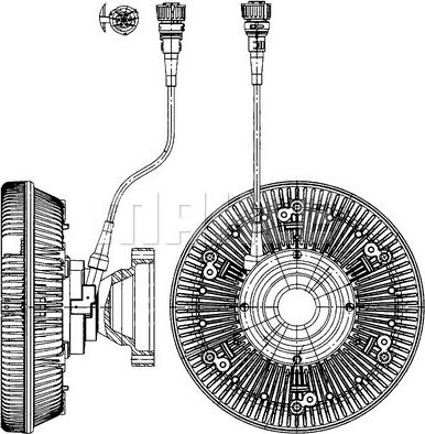 MAHLE CFC 227 000P - Съединител, вентилатор на радиатора vvparts.bg