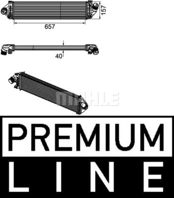 MAHLE CI 190 000P - Интеркулер (охладител за въздуха на турбината) vvparts.bg