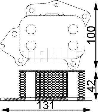 MAHLE CLC 194 000S - Маслен радиатор, двигателно масло vvparts.bg