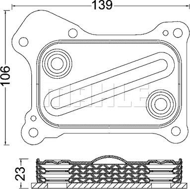 MAHLE CLC 190 000S - Маслен радиатор, двигателно масло vvparts.bg