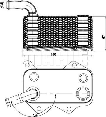 MAHLE CLC 174 000S - Маслен радиатор, двигателно масло vvparts.bg