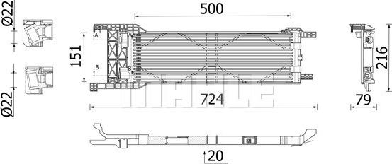 MAHLE CLC 325 000P - Маслен радиатор, автоматична трансмисия vvparts.bg