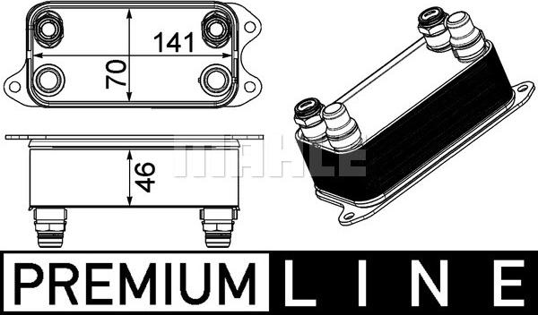 MAHLE CLC 227 000P - Маслен радиатор, автоматична трансмисия vvparts.bg