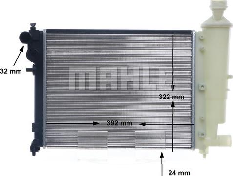 MAHLE CR 90 000S - Радиатор, охлаждане на двигателя vvparts.bg