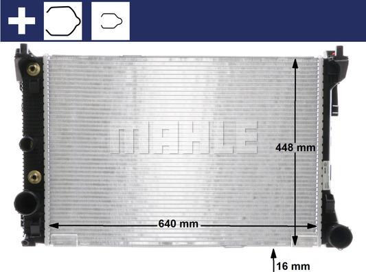 MAHLE CR 988 000S - Радиатор, охлаждане на двигателя vvparts.bg