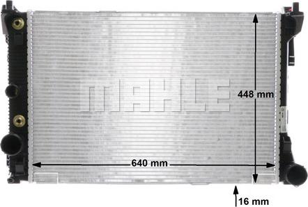 MAHLE CR 988 000S - Радиатор, охлаждане на двигателя vvparts.bg