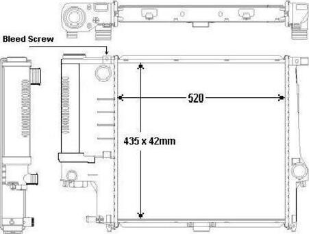 MAHLE CR 972 000S - Радиатор, охлаждане на двигателя vvparts.bg