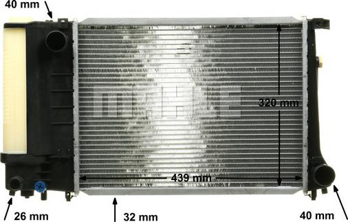 MAHLE CR 495 000P - Радиатор, охлаждане на двигателя vvparts.bg