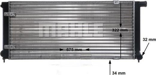 MAHLE CR 407 000S - Радиатор, охлаждане на двигателя vvparts.bg