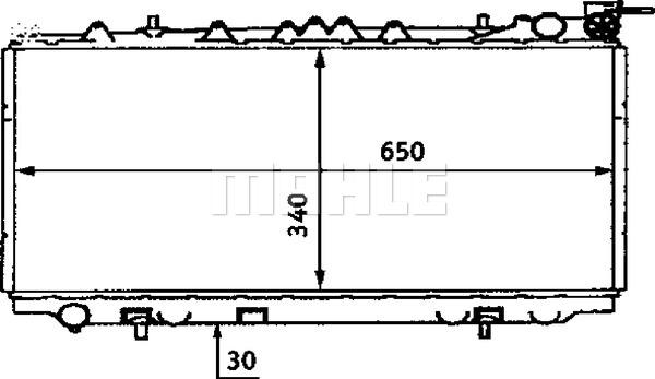 MAHLE CR 435 000S - Радиатор, охлаждане на двигателя vvparts.bg