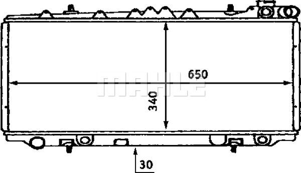 MAHLE CR 436 000S - Радиатор, охлаждане на двигателя vvparts.bg