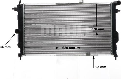 MAHLE CR 438 000S - Радиатор, охлаждане на двигателя vvparts.bg