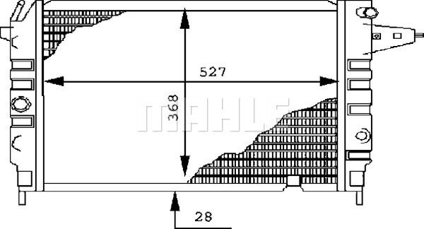 MAHLE CR 437 000S - Радиатор, охлаждане на двигателя vvparts.bg