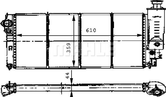 MAHLE CR 472 000S - Радиатор, охлаждане на двигателя vvparts.bg