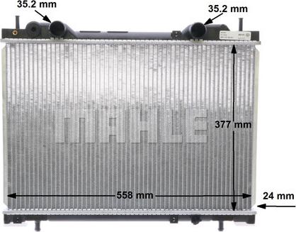 MAHLE CR 656 000S - Радиатор, охлаждане на двигателя vvparts.bg