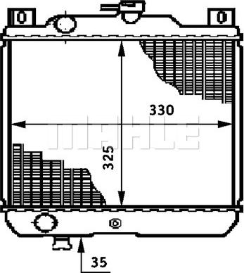 MAHLE CR 651 000S - Радиатор, охлаждане на двигателя vvparts.bg