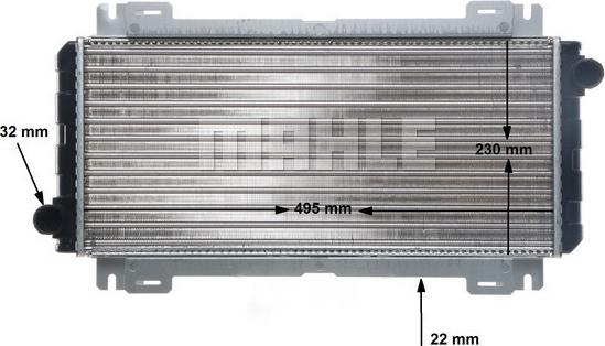 MAHLE CR 619 000S - Радиатор, охлаждане на двигателя vvparts.bg