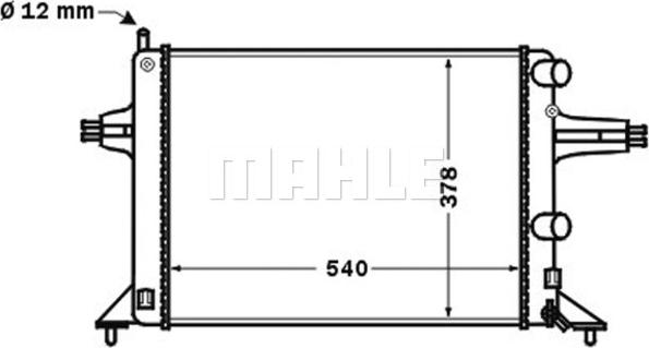 MAHLE CR 1494 000S - Радиатор, охлаждане на двигателя vvparts.bg