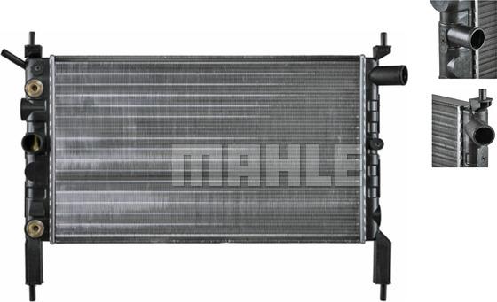 MAHLE CR 1492 000S - Радиатор, охлаждане на двигателя vvparts.bg
