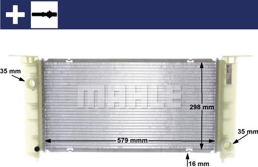 MAHLE CR 1449 000S - Радиатор, охлаждане на двигателя vvparts.bg