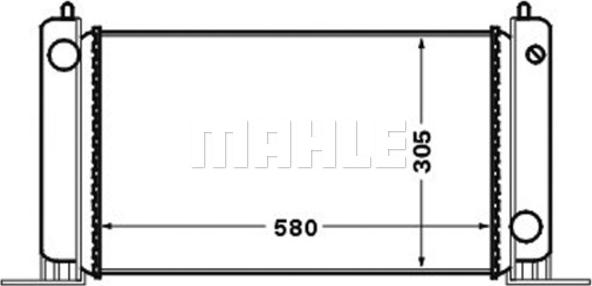 MAHLE CR 1449 000S - Радиатор, охлаждане на двигателя vvparts.bg