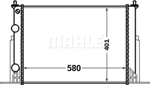 MAHLE CR 1450 000S - Радиатор, охлаждане на двигателя vvparts.bg