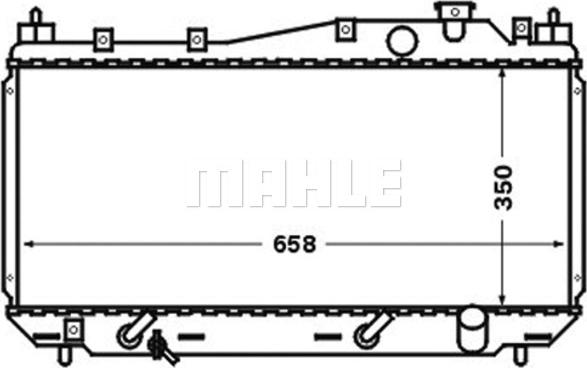 MAHLE CR 1458 000S - Радиатор, охлаждане на двигателя vvparts.bg