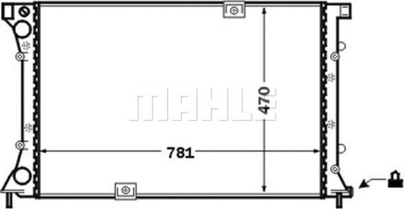 MAHLE CR 1505 000S - Радиатор, охлаждане на двигателя vvparts.bg