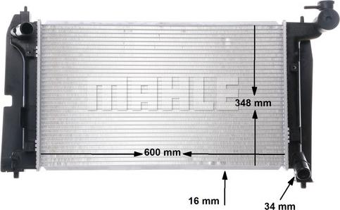 MAHLE CR 1526 000S - Радиатор, охлаждане на двигателя vvparts.bg