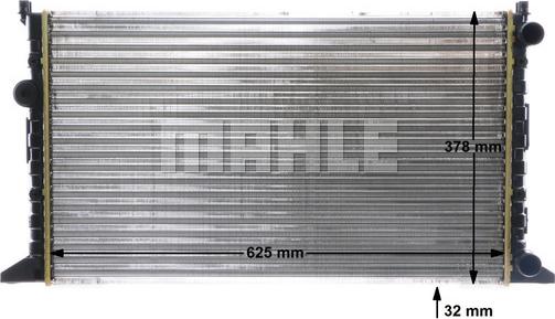 MAHLE CR 1056 000S - Радиатор, охлаждане на двигателя vvparts.bg