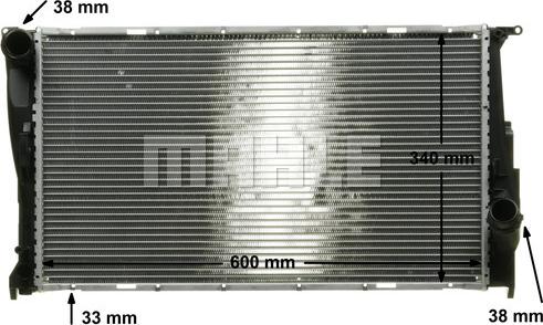 MAHLE CR 1084 000P - Радиатор, охлаждане на двигателя vvparts.bg