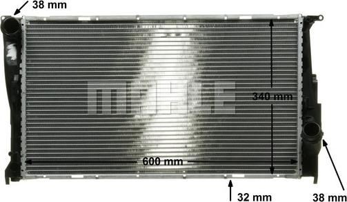 MAHLE CR 1086 000P - Радиатор, охлаждане на двигателя vvparts.bg