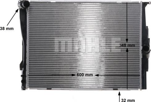 MAHLE CR 1088 000S - Радиатор, охлаждане на двигателя vvparts.bg