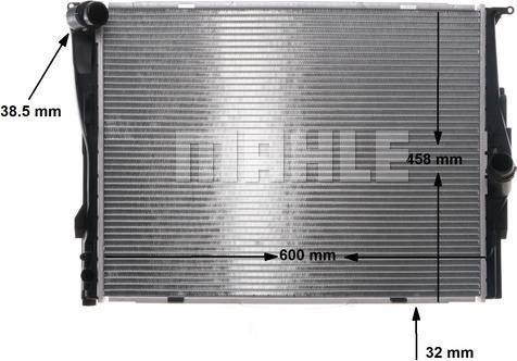 MAHLE CR 1087 000S - Радиатор, охлаждане на двигателя vvparts.bg