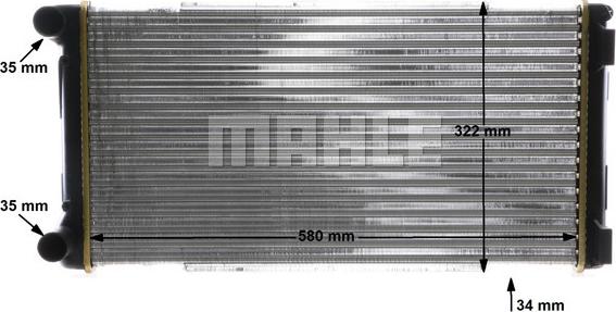 MAHLE CR 1109 000S - Радиатор, охлаждане на двигателя vvparts.bg