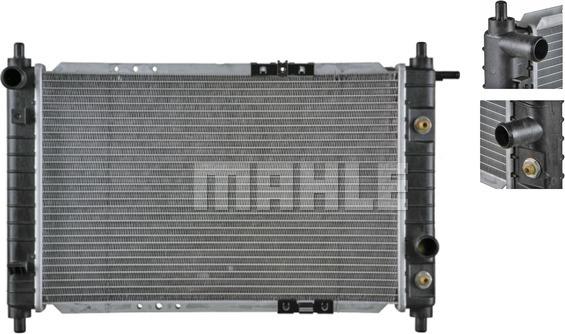 MAHLE CR 129 000S - Радиатор, охлаждане на двигателя vvparts.bg