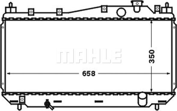 MAHLE CR1252000S - Радиатор, охлаждане на двигателя vvparts.bg