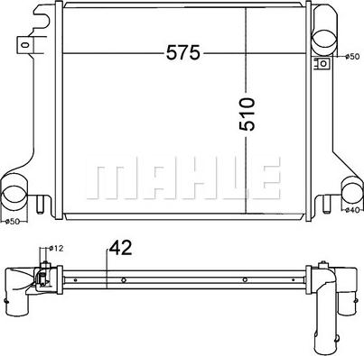 MAHLE CR 1217 000P - Радиатор, охлаждане на двигателя vvparts.bg