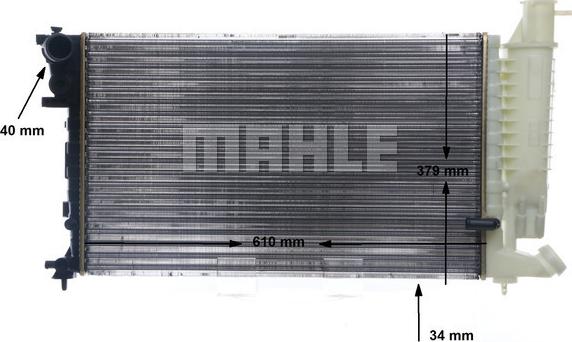 MAHLE CR 170 000S - Радиатор, охлаждане на двигателя vvparts.bg