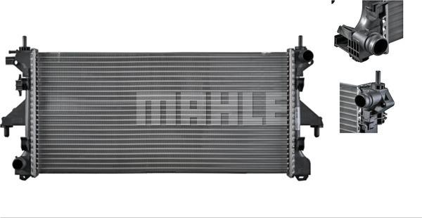 MAHLE CR 880 000P - Радиатор, охлаждане на двигателя vvparts.bg