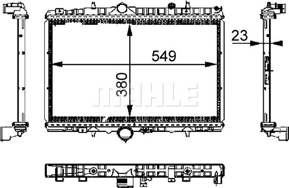 MAHLE CR 392 000S - Радиатор, охлаждане на двигателя vvparts.bg