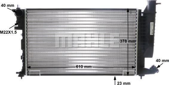 MAHLE CR 306 000S - Радиатор, охлаждане на двигателя vvparts.bg